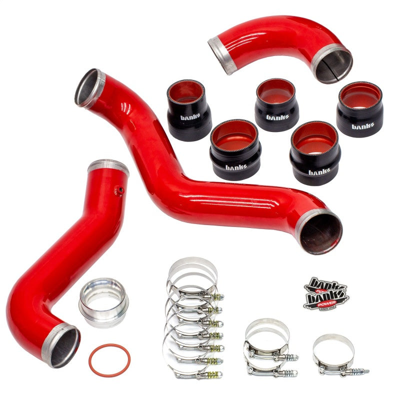 Banks Power 17-19 Chevy/GMC 2500HD/3500HD Diesel 6.6L Boost Tube Upgrade Kit - Red Intercooler Ducting Banks Power