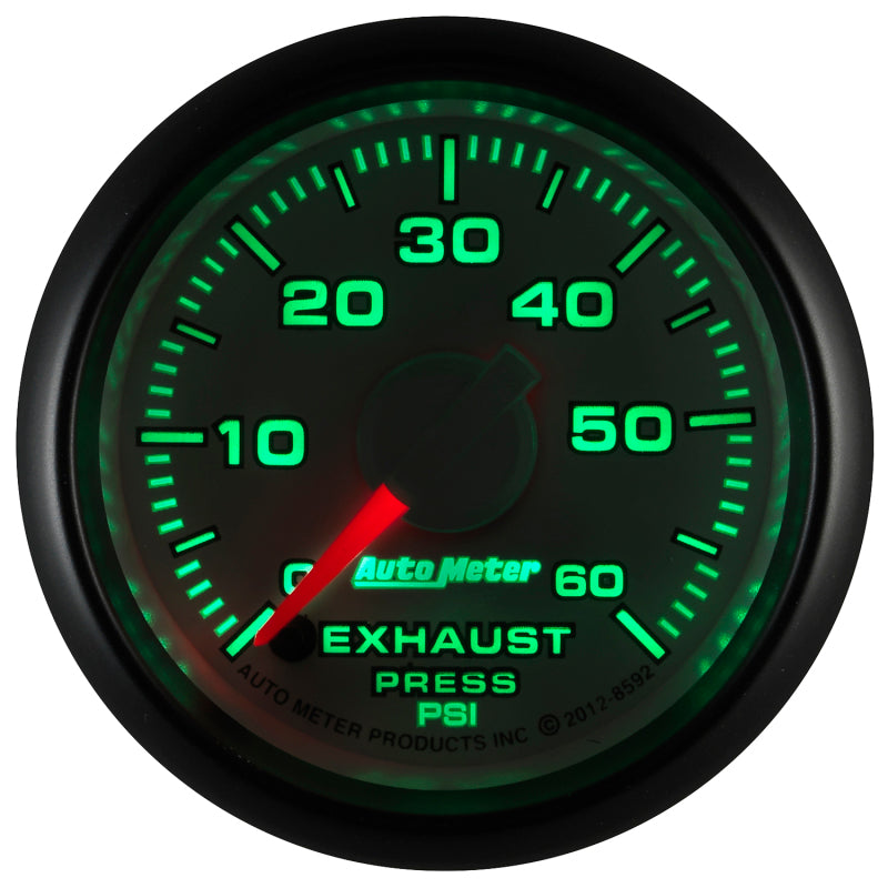 AutoMeter Gauge Exhaust Press. 2-1/16in. 60PSI Stepper Motor Ram Gen 3 Factory Match Gauges AutoMeter