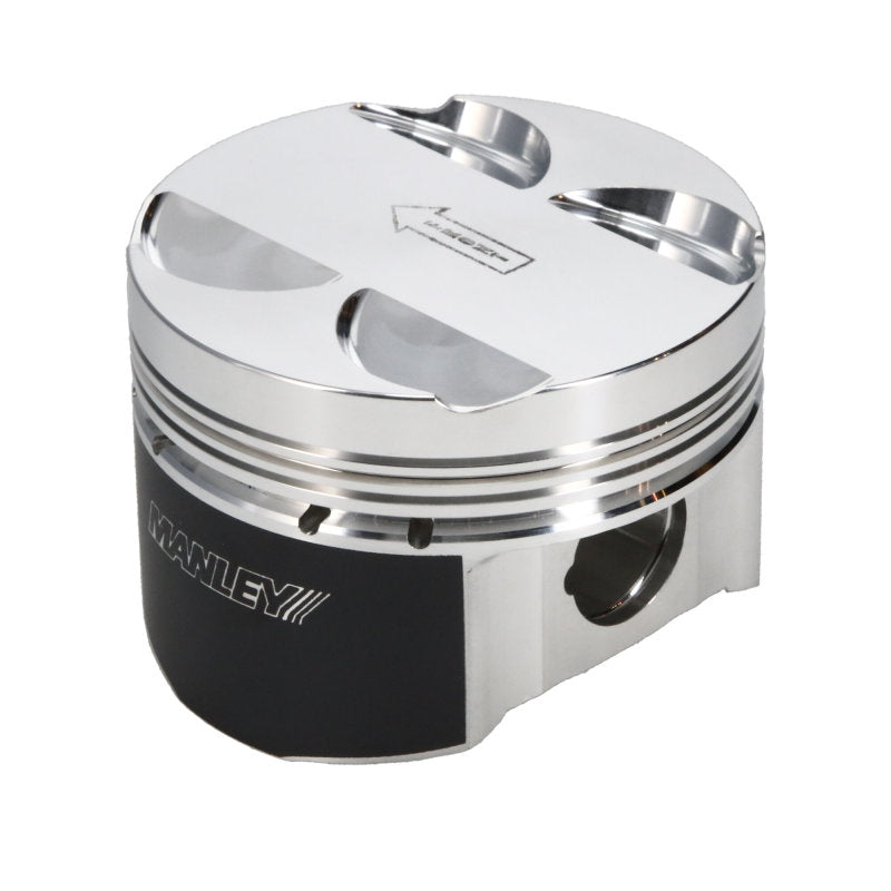 Manley 03-06 Evo 8/9 4G63T 86.0mm +1.0mm Over Bore 10.0/10.5:1 Flat Top Pistons w/ Rings Piston Sets - Forged - 4cyl Manley Performance