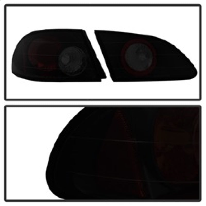 Spyder Toyota Corolla 98-02 Euro Tail Lights Black Smoke ALT-YD-TC98-BSM Tail Lights SPYDER