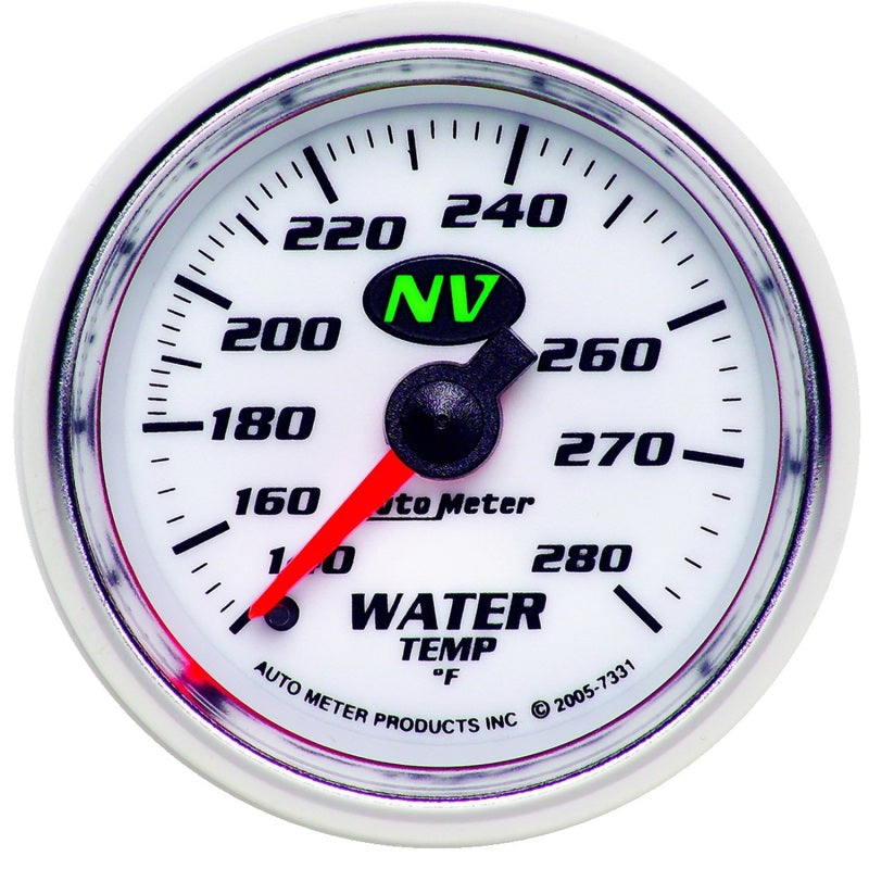 AutoMeter Gauge Water Temp 2-1/16in. 140-280 Deg. F Mechanical NV Gauges AutoMeter