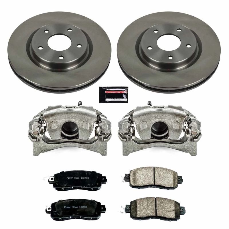 Power Stop 14-17 Nissan Leaf Front Autospecialty Brake Kit w/Calipers Brake Kits - OE PowerStop