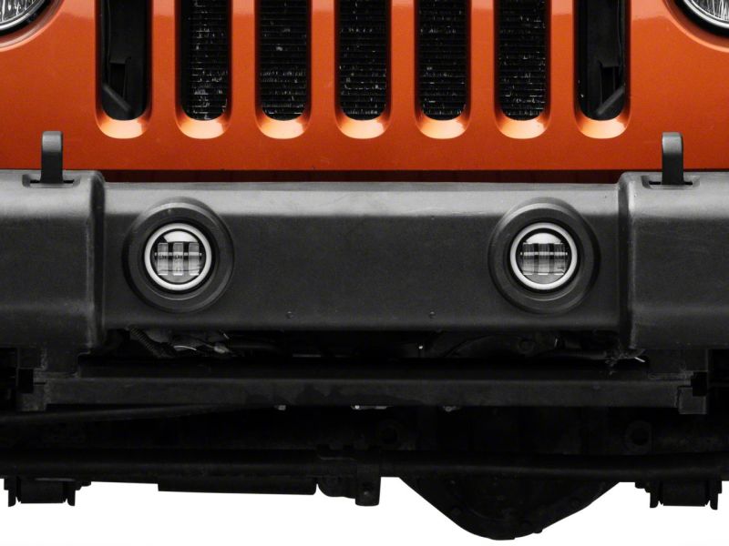 Raxiom 07-23 Jeep Wrangler JK & JL Axial Series Halo LED Fog Lights- Amber Headlights Raxiom