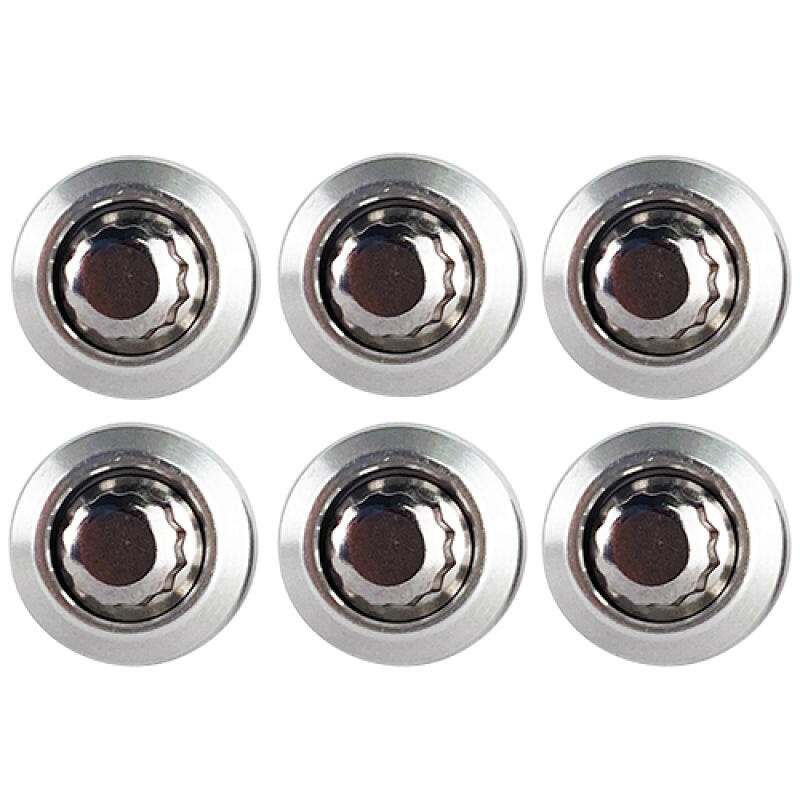 BLOX Racing New Fender Washers Kit M6 12pt - 6pc Large Diameter Silver Hardware Kits - Other BLOX Racing