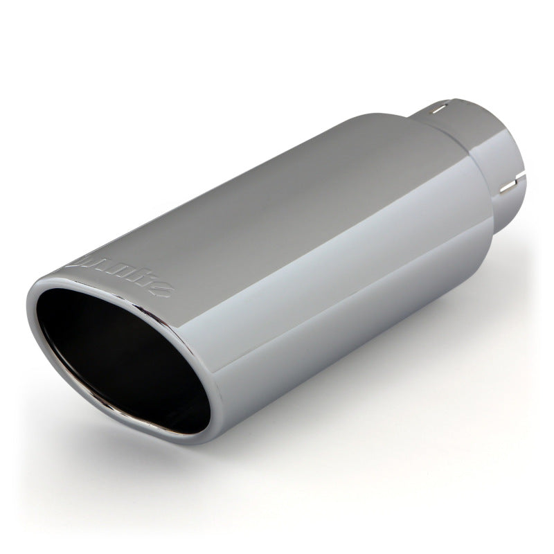 Banks Power Tailpipe Tip Kit - SS Obround Angle Cut - Chrome - 3in Tube - 3.75in X 4.5in X 11.5in Tips Banks Power