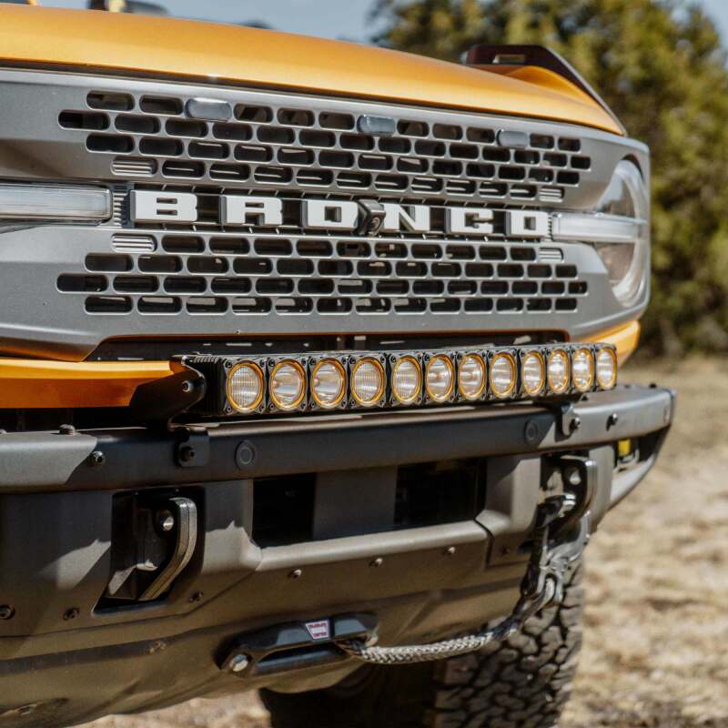 KC HiLiTES 21-24 Ford Bronco Front Bumper Light Bar Mount (For 30in FLEX ERA LED Light Bar) Light Mounts KC HiLiTES