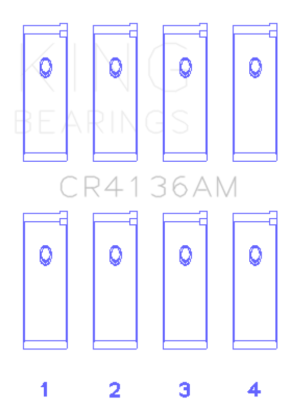 King Engine Bearings 91-02 Nissan SR20DE L4 DOHC 16 Valves (Size +0.75) Rod Bearing Set Bearings King Engine Bearings