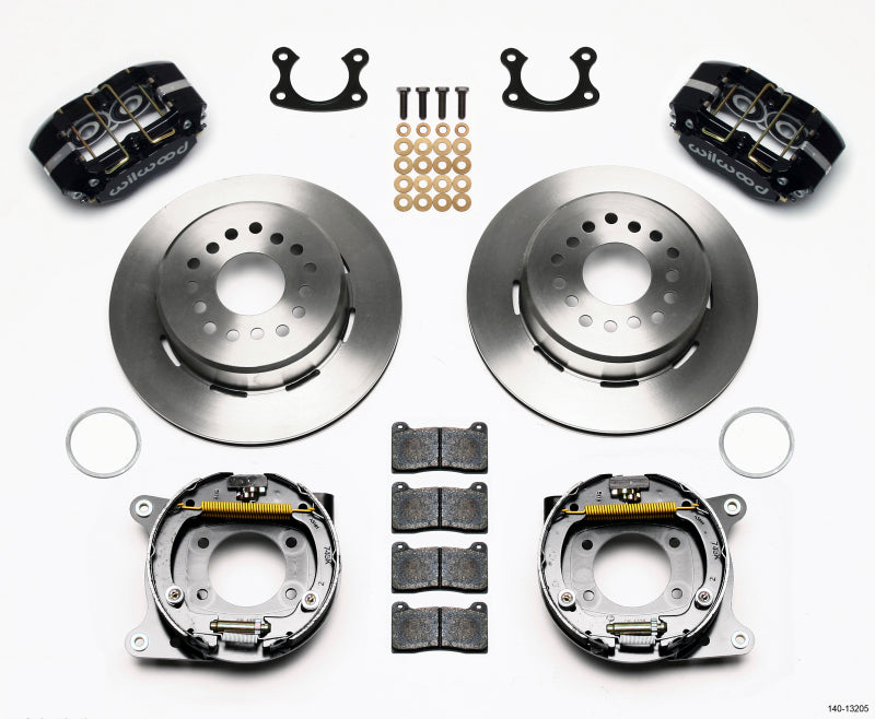 Wilwood Dynapro Dust-Boot P/S Park Brake Kit Small Ford 2.66in Offset Big Brake Kits Wilwood