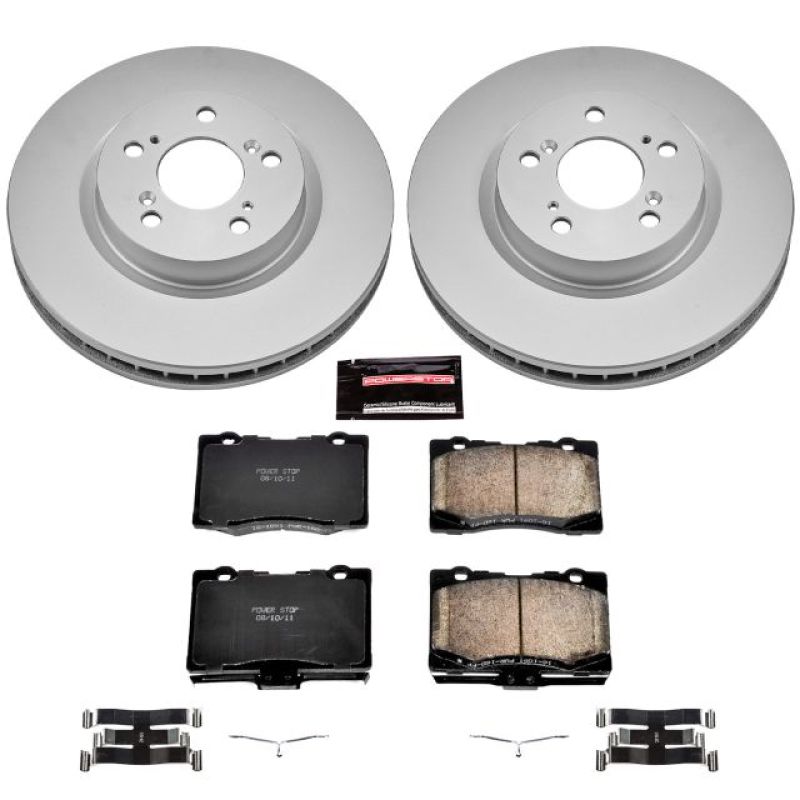 Power Stop 05-12 Acura RL Front Z17 Evolution Geomet Coated Brake Kit Brake Kits - Performance Blank PowerStop