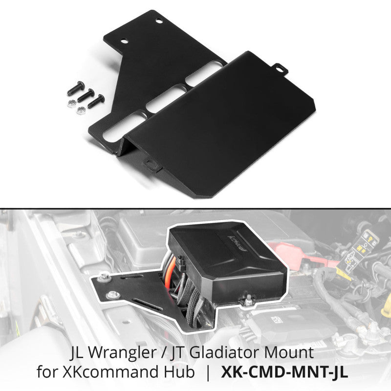 XK Glow XKcommand Hub Mounting Bracket for Wrangler JL + Gladiator JT Brackets XKGLOW