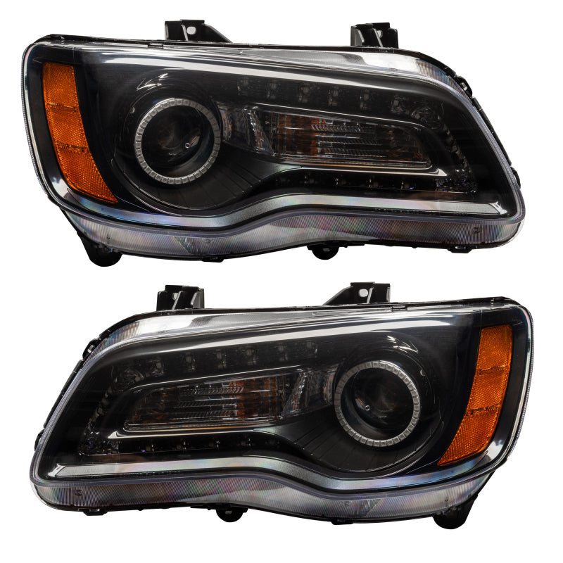 Oracle 11-14 Chrysler 300C SMD HL - Black - NON HID - ColorSHIFT DRL - ColorSHIFT Headlights ORACLE Lighting