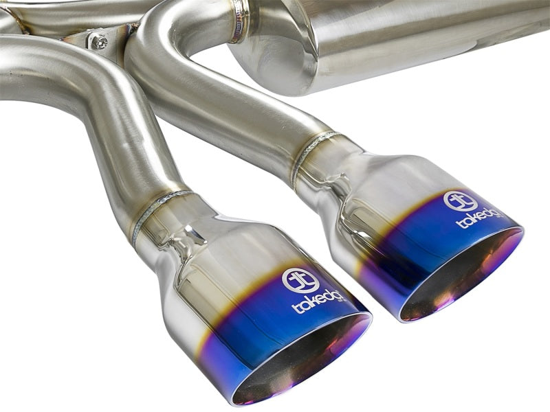 aFe Takeda 3in 304 SS Cat-Back Exhaust System w/ Blue Tips 2017 Honda Civic Si I4 1.5L (t) Catback aFe