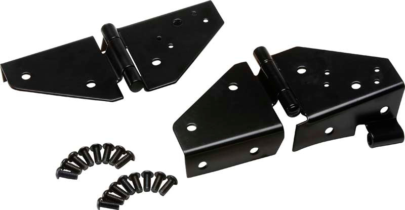 Kentrol 76-95 Jeep CJ/Wrangler YJ Windshield Hinge Pair - Powdercoat Black Windows Kentrol