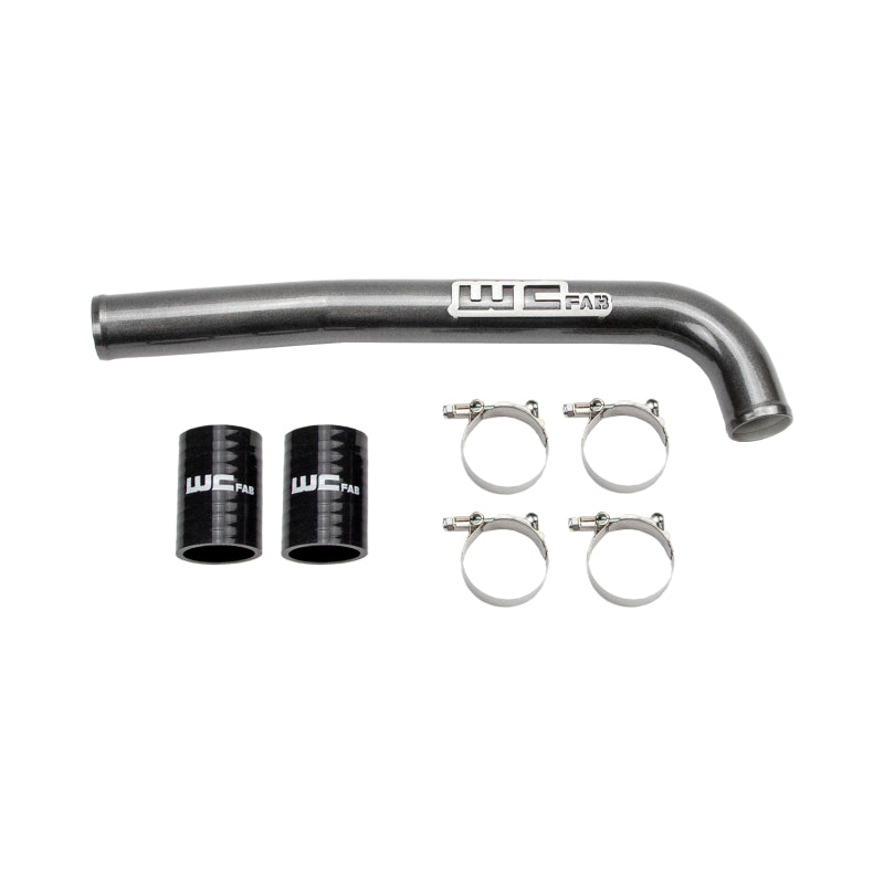 Wehrli 19-24 Cummins 6.7L Upper Coolant Pipe - Candy Red Radiator Hoses Wehrli
