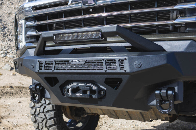DV8 Offroad 20-23 Chevrolet Silverado 2500/3500 Spec Series Front Bumper w/ Winch Bumpers - Steel DV8 Offroad
