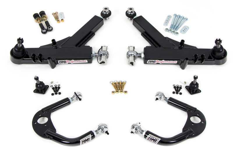 UMI Performance 93-02 GM F-Body Front A-Arm Kit Road Race Boxed Lower + Adj Upper Control Arms UMI Performance