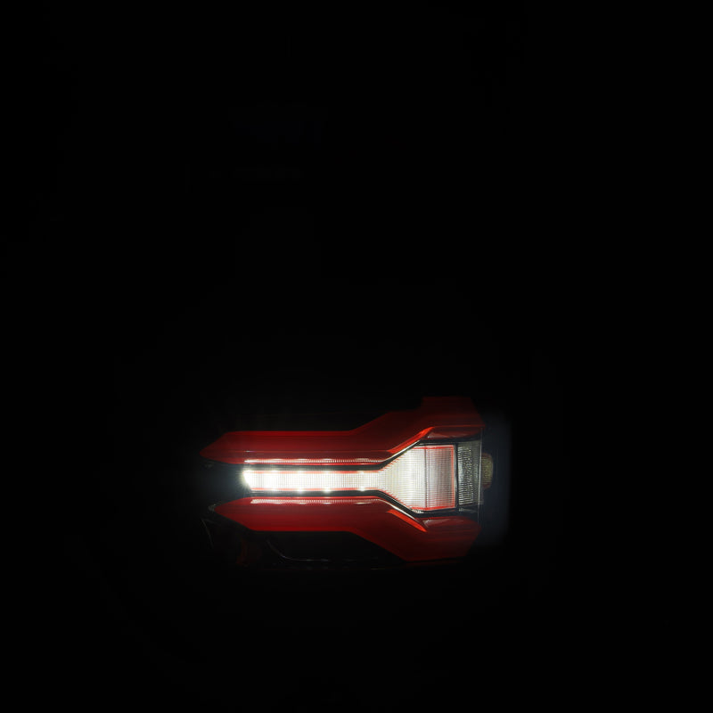AlphaRex 21-23 Ford F-150 LUXX LED Taillights - Black Red w/ BLIS Tail Lights AlphaRex