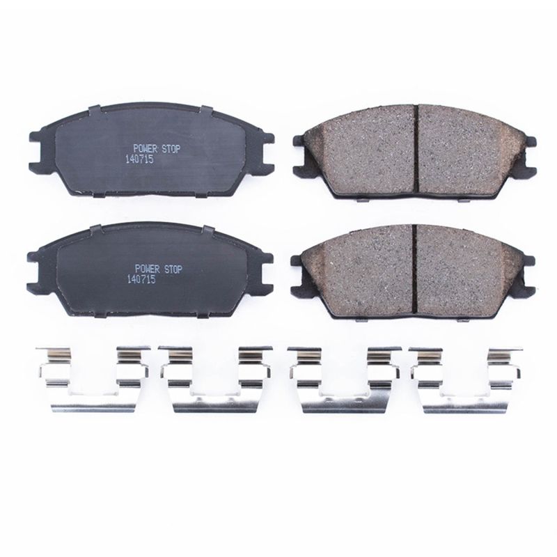 Power Stop 95-05 Hyundai Accent Front Z17 Evolution Ceramic Brake Pads w/Hardware Brake Pads - OE PowerStop
