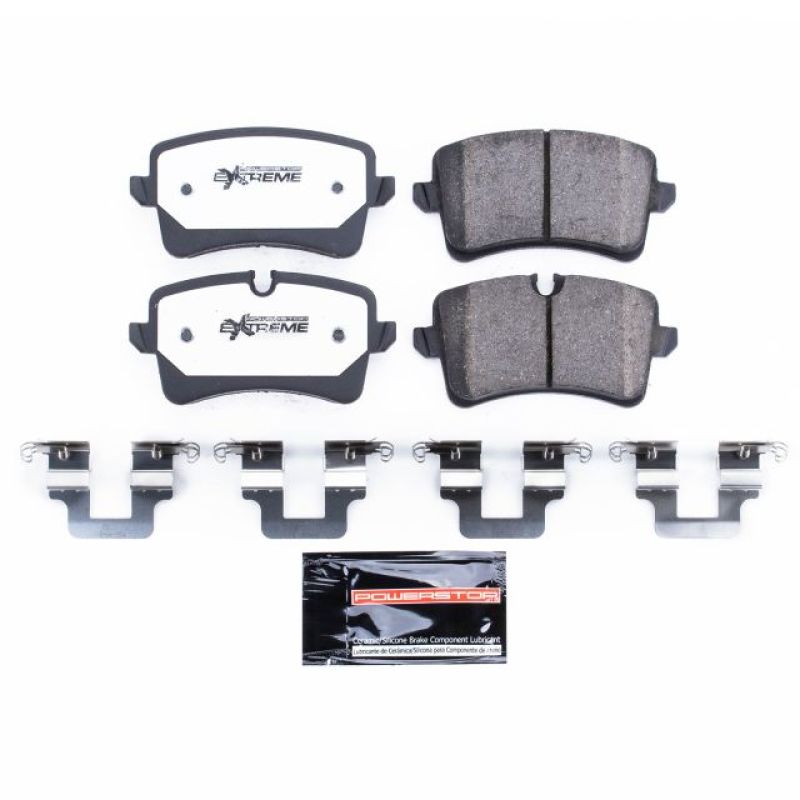 Power Stop 12-18 Audi A6 Rear Z26 Extreme Street Brake Pads w/Hardware Brake Pads - Performance PowerStop