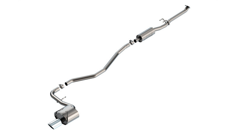 Borla 22-24 Honda Civic Sport 2.25in S-Type Cat Back 4in Tip - Bright Chrome Catback Borla