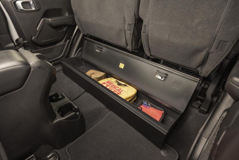 Tuffy 2019+ Jeep Gladiator Underseat Lockbox W/ Keyed Lock Cargo Boxes & Bags Tuffy Products