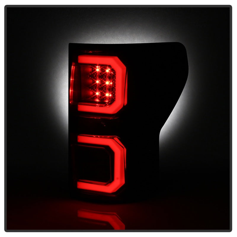 Spyder 07-13 Toyota Tundra V2 Light Bar LED Tail Lights - Smoke ALT-YD-TTU07V2-LB-BSM Tail Lights SPYDER