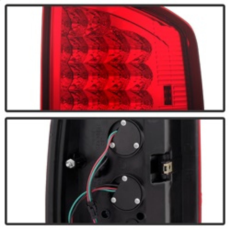 xTune Dodge Ram 02-06 1500 / Ram 2500/3500 03-06 LED Tail Light Red Clear ALT-JH-DR02-LED-RC Tail Lights SPYDER