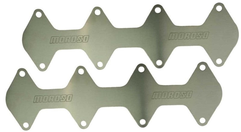 Moroso Ford 4.6/5.4 Modular Exhaust Block Off Storage Plate - Pair Block Off Plates Moroso