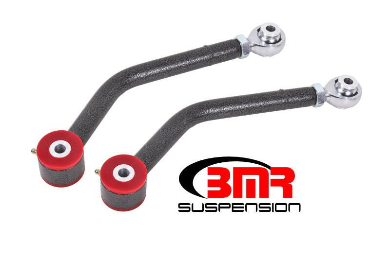 BMR 08-17 Challenger Upper Control Arms Single Adj. Rod Ends (Polyurethane) - Black Hammertone Control Arms BMR Suspension