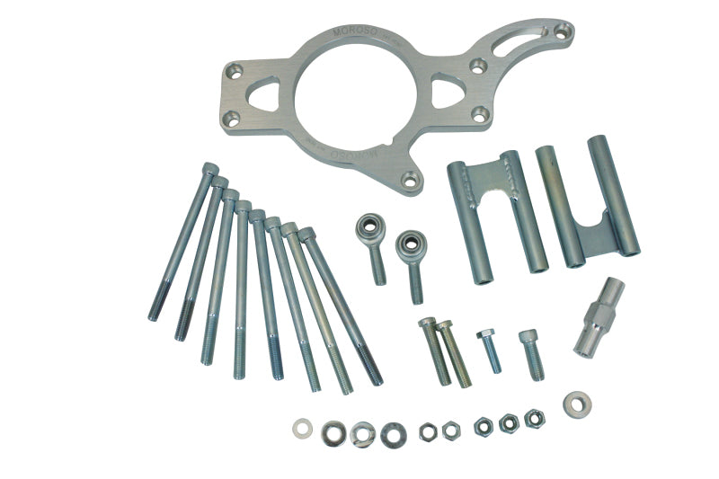 Moroso Chevrolet Small Block Alternator Mount - Meziere Water Pump - 93mm Alternator Brackets Moroso
