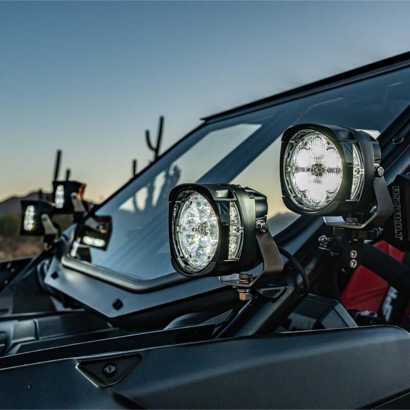 Nacho Lighting Quatro Spot 4in. Offroad LED Light - Pair Driving Lights Nacho Offroad Technology