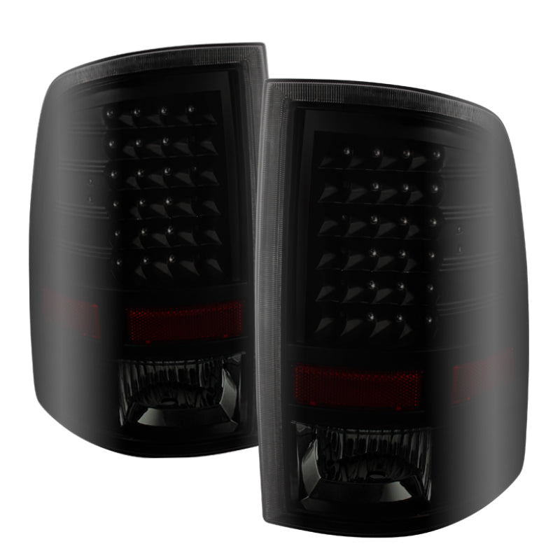 xTune Dodge Ram 1500 09-14 LED Tail Lights Incandescent Model Only Black Smoke ALT-JH-DR09-LED-BKSM Tail Lights SPYDER