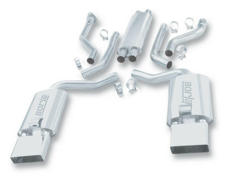 Borla 92-96 Chevrolet Corvette Hatchback/Conv 5.7L 8cyl 4/6 Spd Touring SS Catback Exhaust Catback Borla