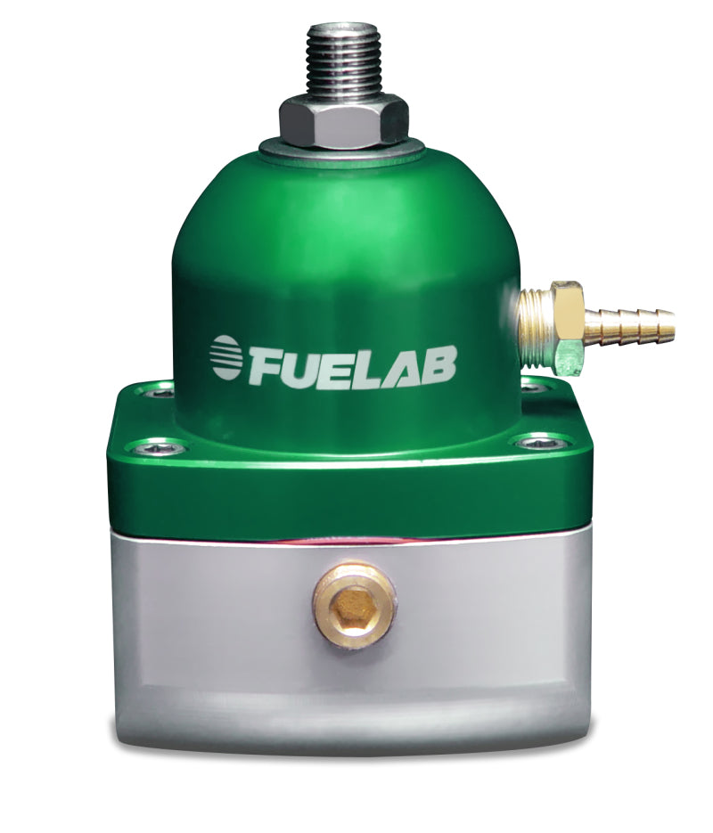 Fuelab 515 EFI Adjustable FPR 90-125 PSI (2) -10AN In (1) -6AN Return - Green Fuel Pressure Regulators Fuelab