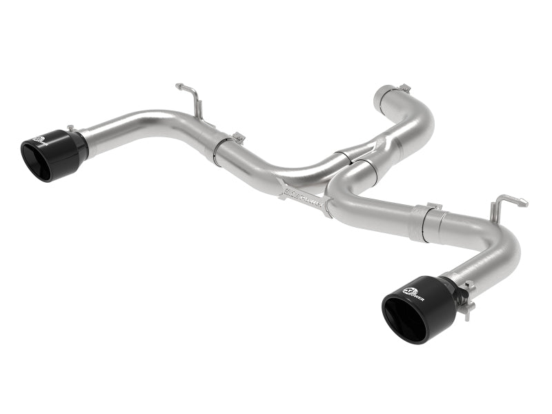 aFe MACH Force-Xp 3in to 2-1/2in Stainless Steel Axle-Back Black Exhaust - 15-17 Volkswagen GTI Axle Back aFe