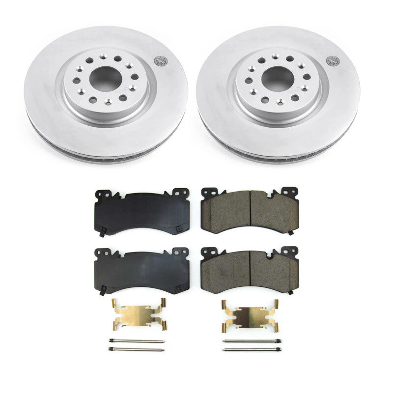 Power Stop 2022 Cadillac XT6 Front Z17 Coated Brake Kit Brake Kits - Performance Blank PowerStop