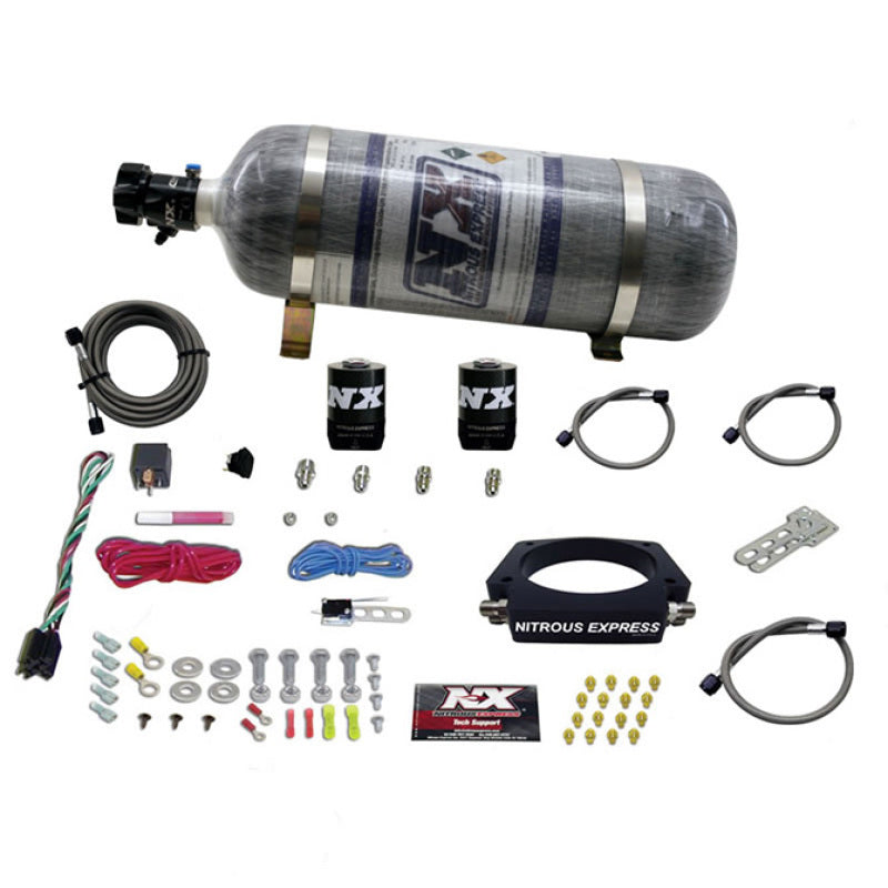 Nitrous Express GM LS 102mm Nitrous Plate Kit (50-400HP) w/12lb Composite Bottle Nitrous Systems Nitrous Express