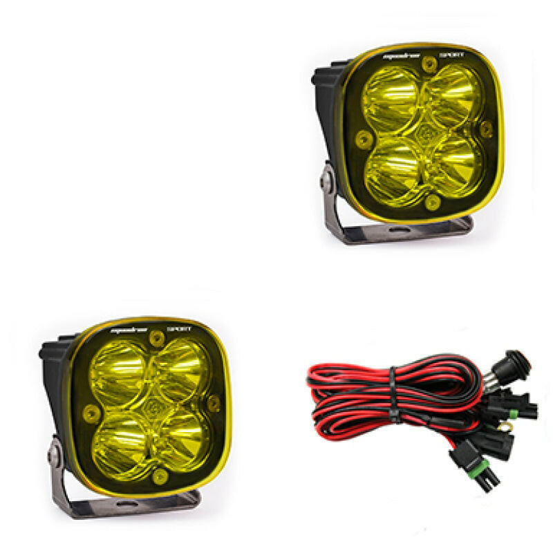 Baja Designs Squadron Sport Spot LED Light Pods - Amber Light Bars & Cubes Baja Designs