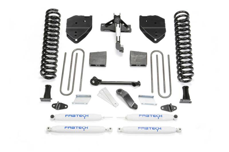 Fabtech 17-21 Ford F250/F350 4WD Gas 4in Basic Sys w/Perf Shks Lift Kits Fabtech