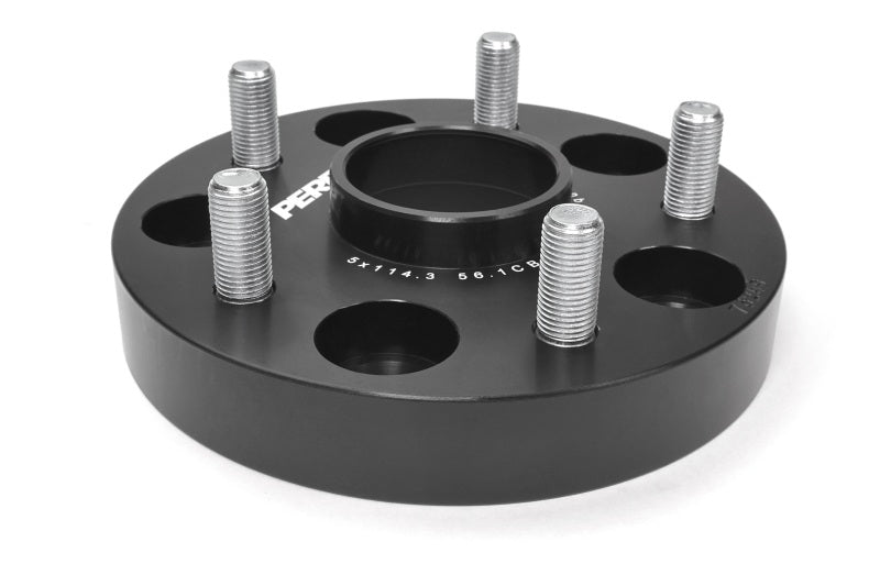 PERRIN Subaru 25mm Wheel Spacers 5x114.3 BP w/56mm Hub - Black Wheel Spacers & Adapters Perrin Performance
