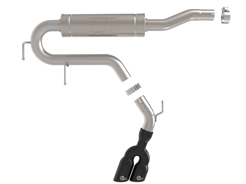 aFe Rebel Series 2-1/2in 304 Stainless Steel Cat-Back w/ Black Tip Ford Maverick 22-26 L4-2.5L FWD Catback aFe