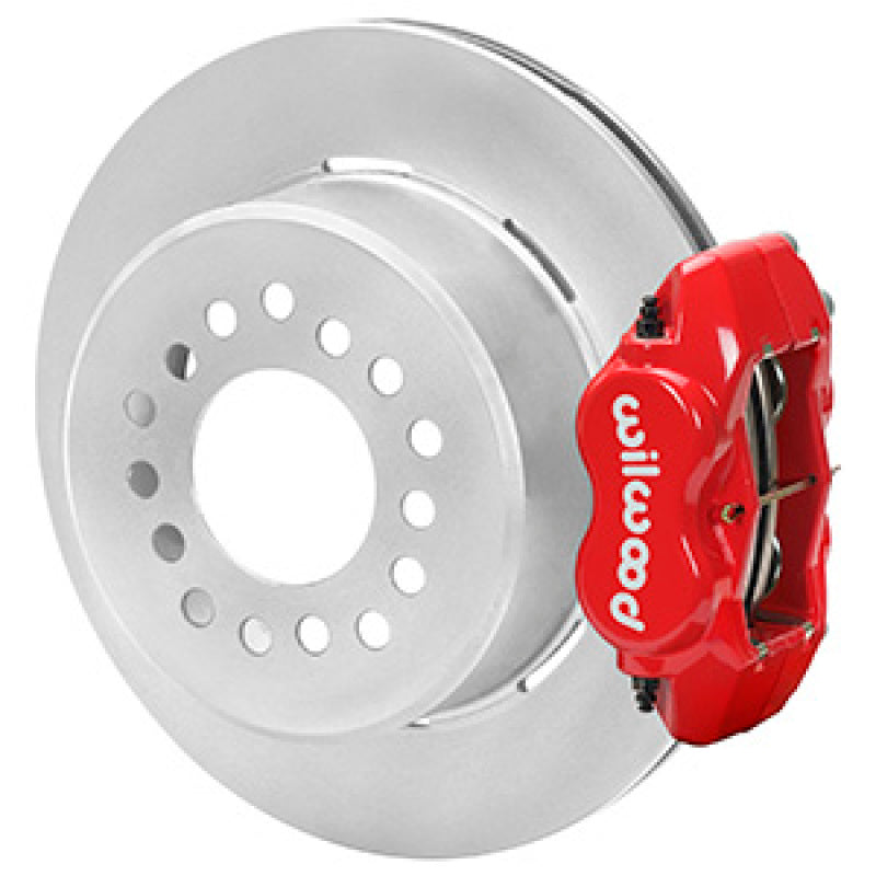 Wilwood Chevrolet 7-5/8in Rear Axle Dynalite Disc Brake Kit 12.19in Rotor -Red Caliper Big Brake Kits Wilwood
