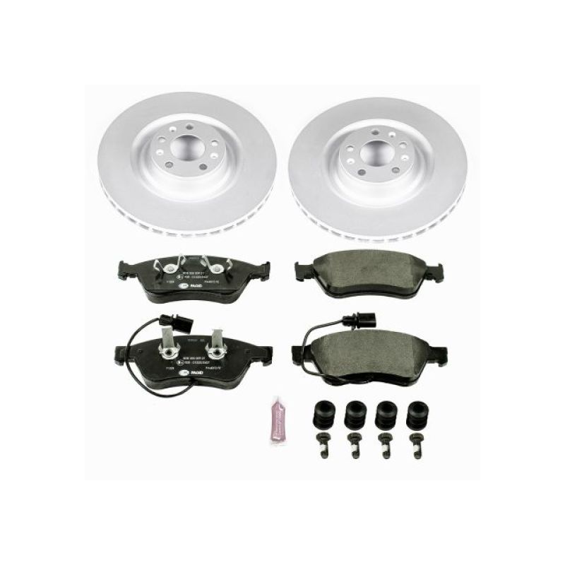 Power Stop 09-11 Audi A6 Quattro Front Euro-Stop Brake Kit Brake Kits - OE PowerStop
