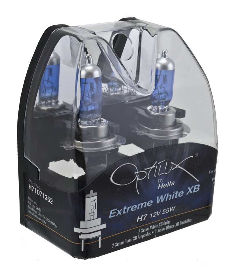 Hella Optilux 12V/55W H7 Extreme Blue Bulb (Pair) Bulbs Hella