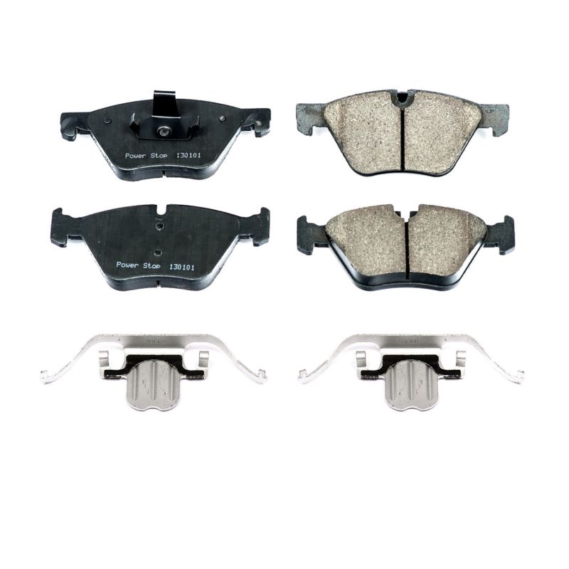 Power Stop 11-16 BMW 528i Front Z17 Evolution Ceramic Brake Pads w/Hardware Brake Pads - OE PowerStop