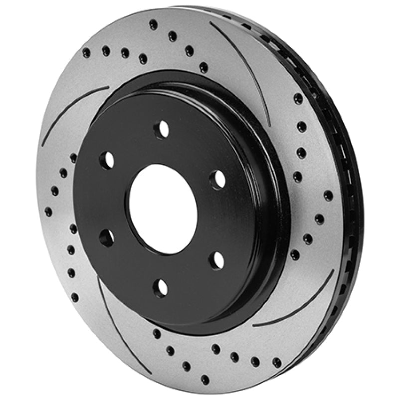Wilwood 6x5.315 SRP Drilled and Slotted Performance Rotor & Hat R/H - Black Brake Rotors - 2 Piece Wilwood