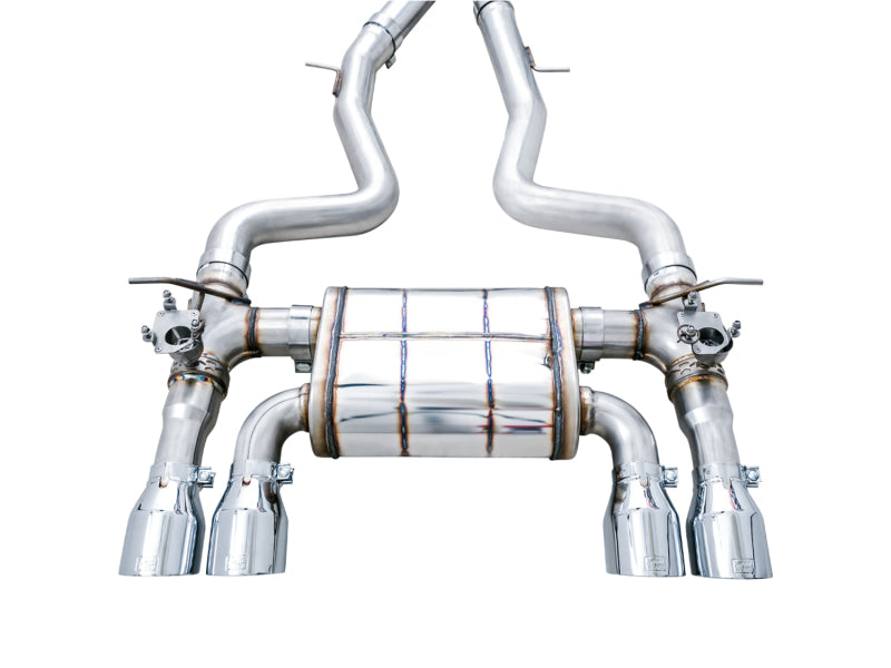 AWE Tuning BMW F8X M3/M4 SwitchPath Cat-Back Exhaust - Chrome Silver Tips Catback AWE Tuning