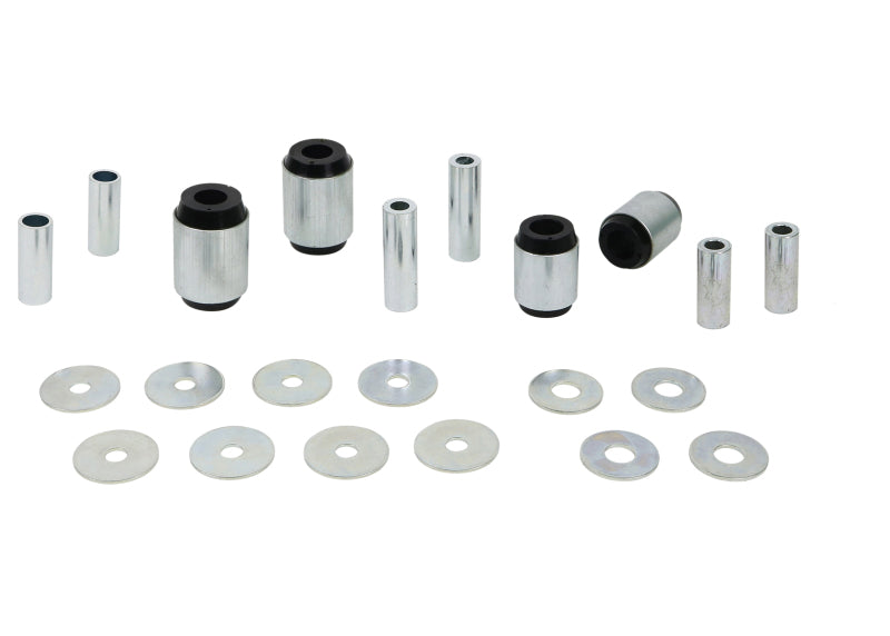 Whiteline Plus 02-09 Lexus GX470 / 06+ Toyota FJ Cruiser Fr C/A - Lwr Inner Front & Rear Bushing Kit Bushing Kits Whiteline