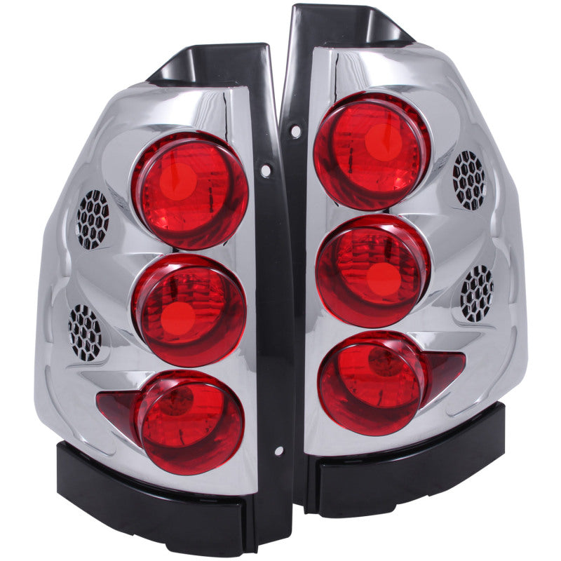 ANZO 2002-2008 GMC Envoy Taillights Chrome Tail Lights ANZO