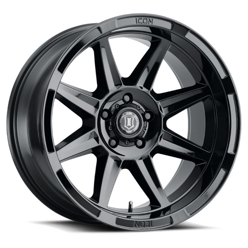 ICON Bandit 20x10 6x135 -24mm 4.5in BS 87.10mm Bore Gloss Black Wheel Wheels - Cast ICON